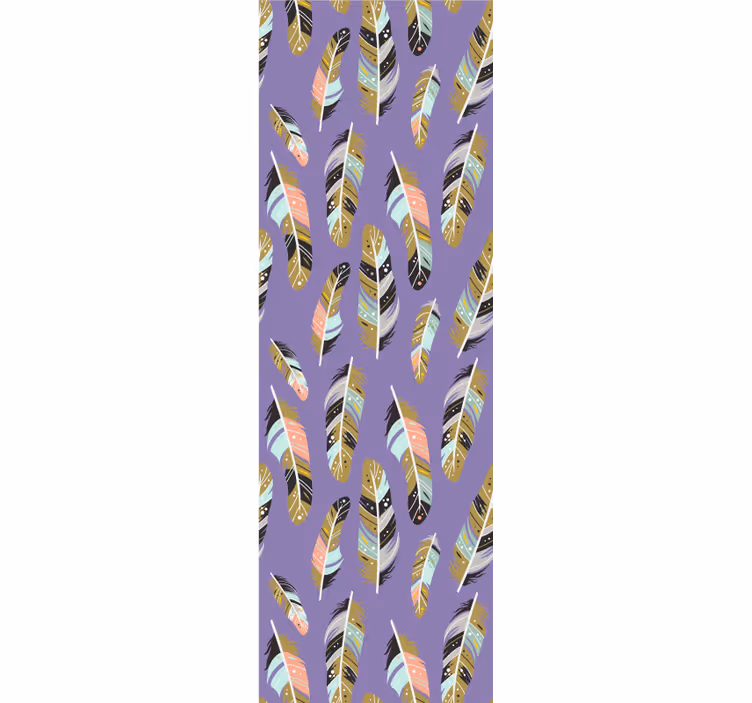 Teenager wallpaper with feathered patterns - TenStickers
