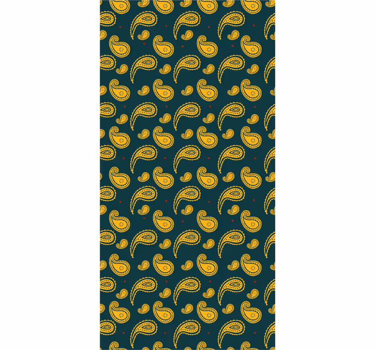 Paisley Motif Design ornamental wallpaper - TenStickers