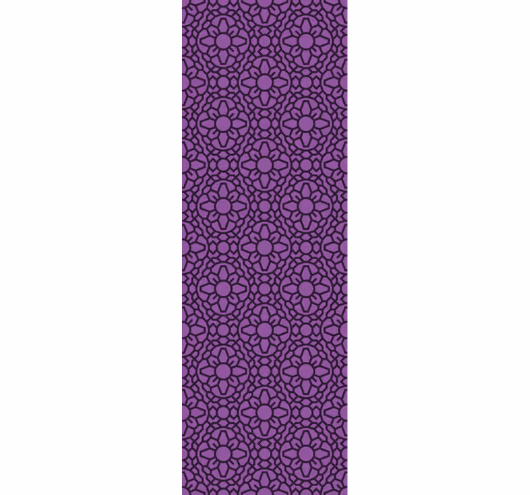 Floral ornament wallpaper floral geometric design - TenStickers