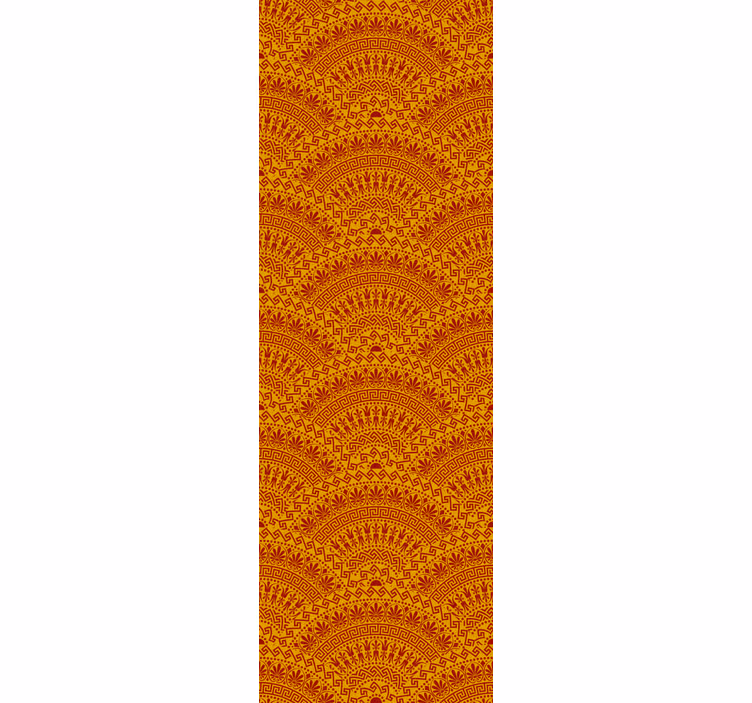 Geometric wallpaper with arch patterns - TenStickers