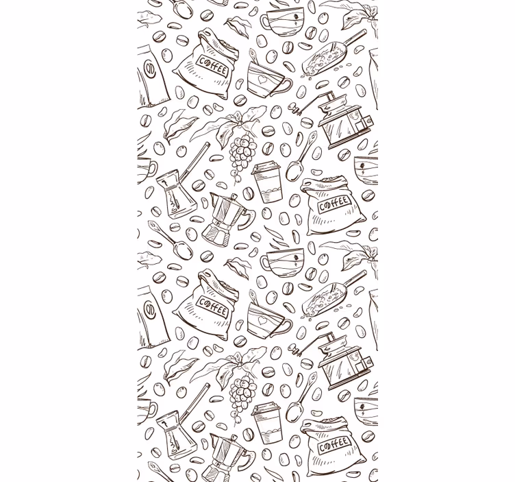 Coffee theme kitchen wallpaper - TenStickers