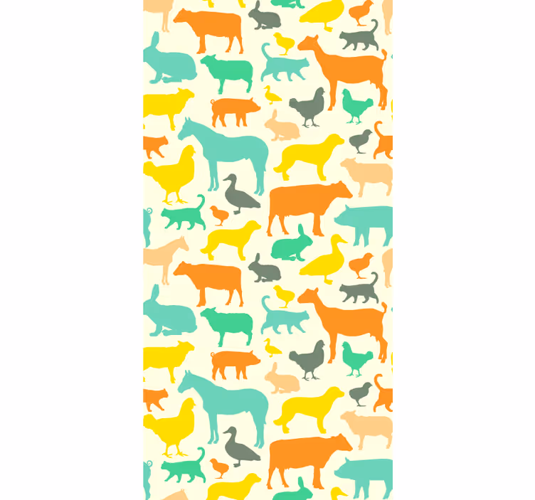 Animal farm kitchen wallpaper - TenStickers