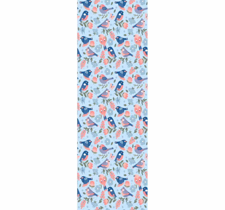 Birds Floral Motif birds wallpaper - TenStickers