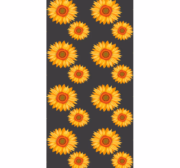 Realistic sunflowers flower wallpaper - TenStickers