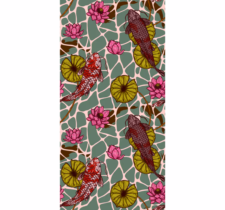 Koi fish  animal wallpaper - TenStickers