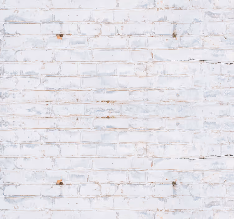 Brick wallpaper white brick facade - TenStickers
