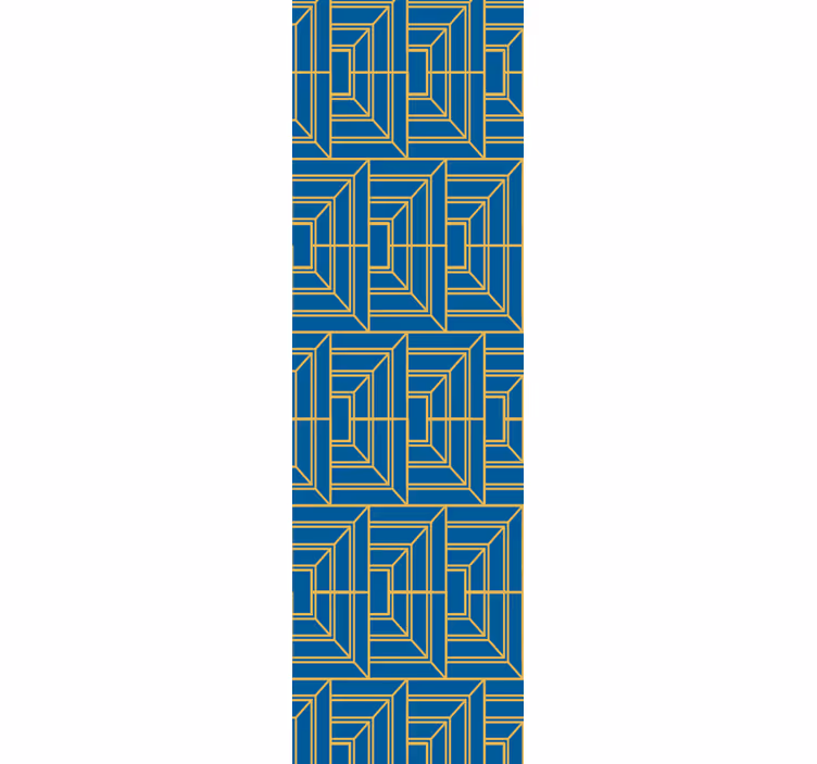 Angular Maze geometric wallpaper - TenStickers
