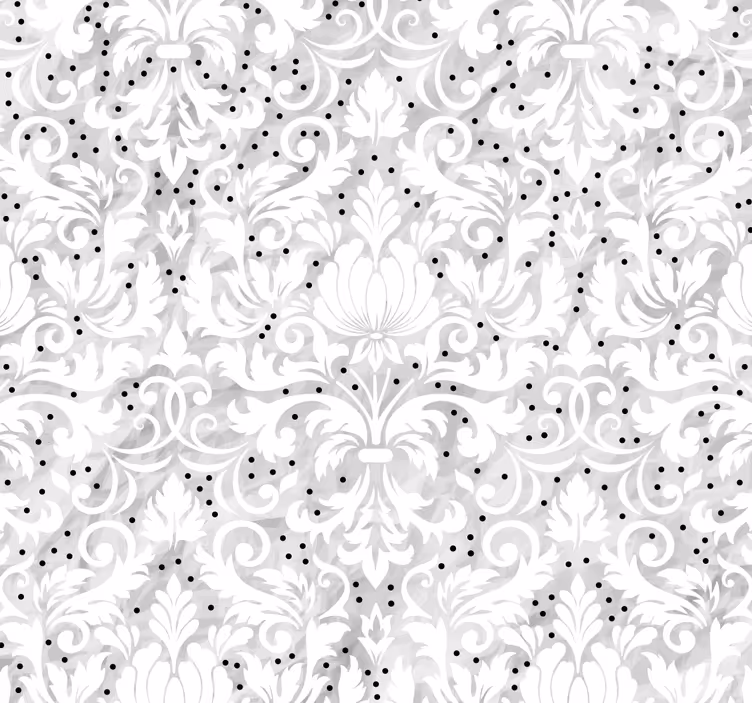 Patterned Elegance Floral Wallpaper - TenStickers