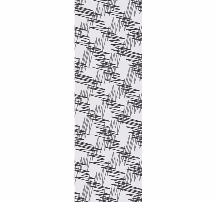 Abstract Linear Motif living room wallpaper - TenStickers