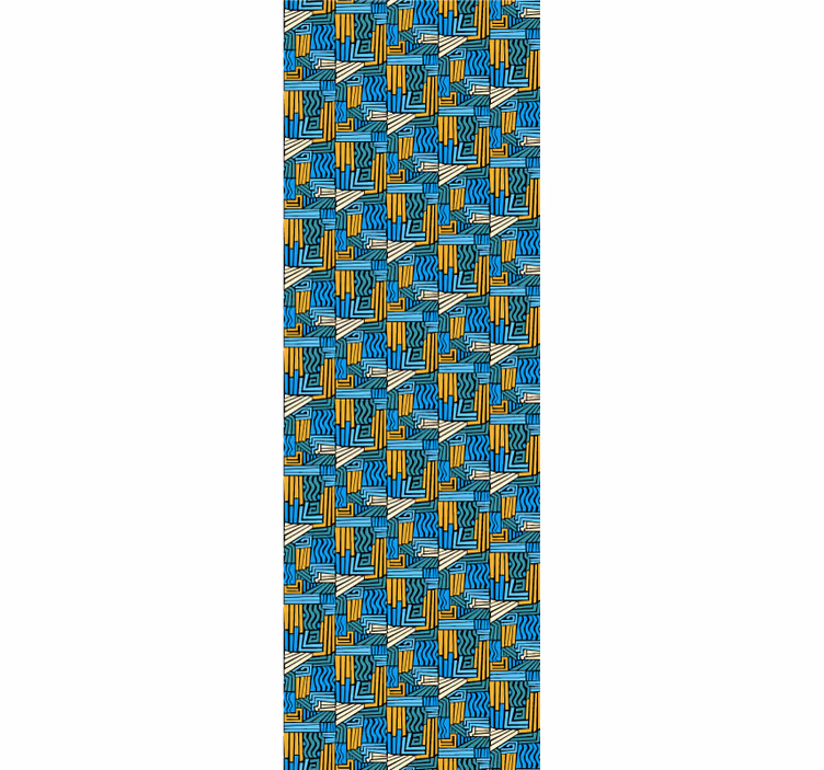 Geometric wallpaper geometric interlace design - TenStickers