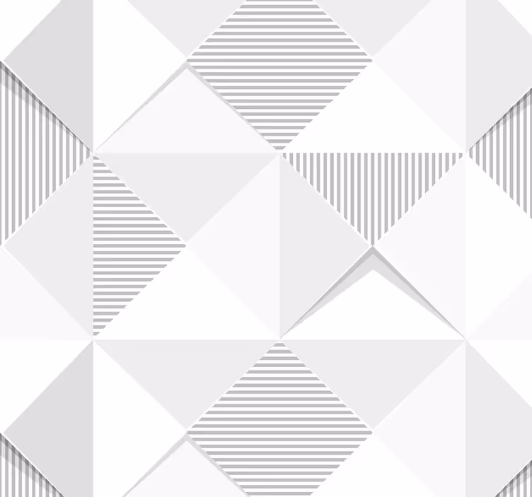 3D white squares Home Office Wallpaper - TenStickers
