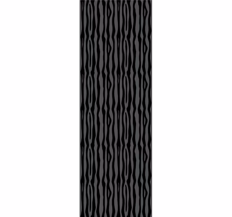 Grey and black wavy stripes  Striped Wallpaper - TenStickers
