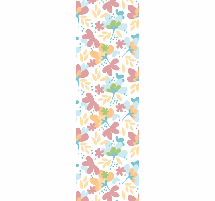 Floral Pattern Decor flower wallpaper - TenStickers