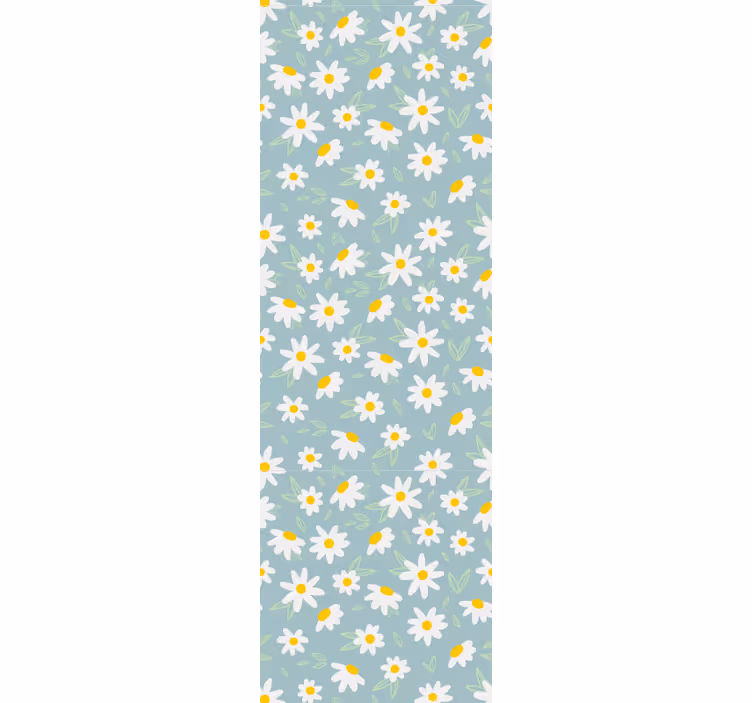 Daisies Pattern flower wallpaper - TenStickers