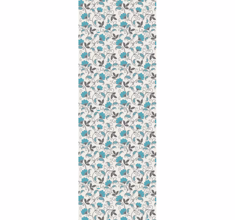 Floral Tile Creativity floral ornament wallpaper - TenStickers