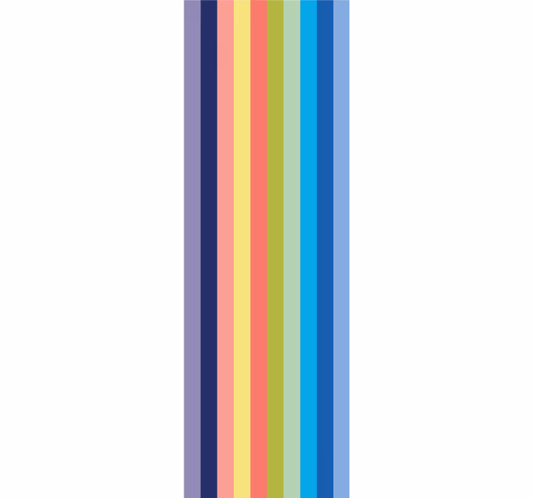 Horizontal striped wallpaper vibrant striped design - TenStickers