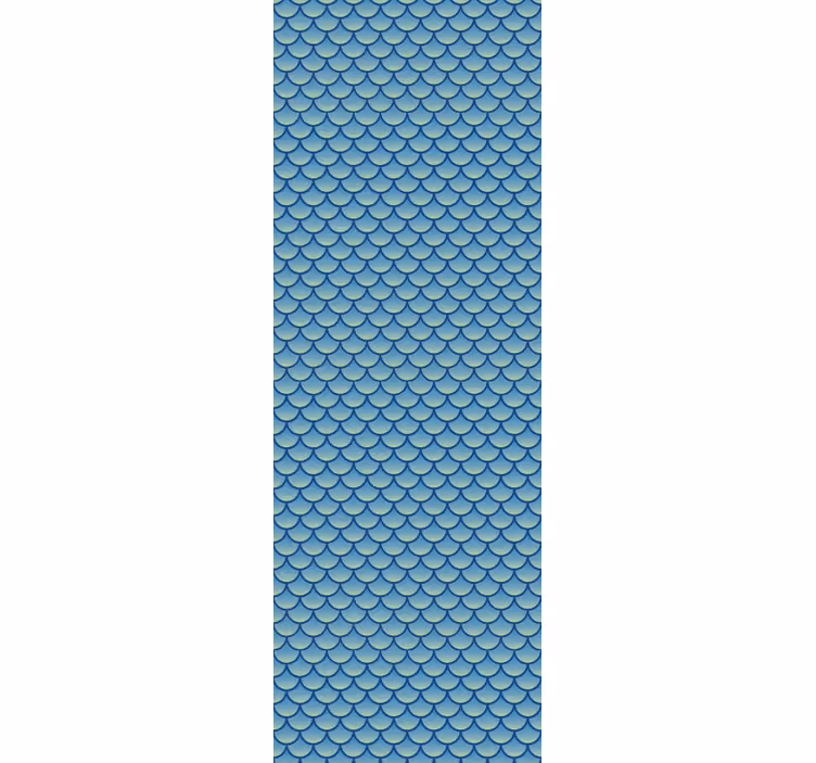 Fish Scale Pattern geometric wallpaper - TenStickers