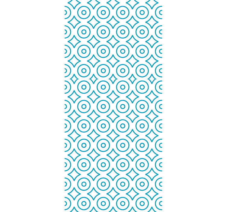 Geometric wallpaper circular geometric pattern - TenStickers