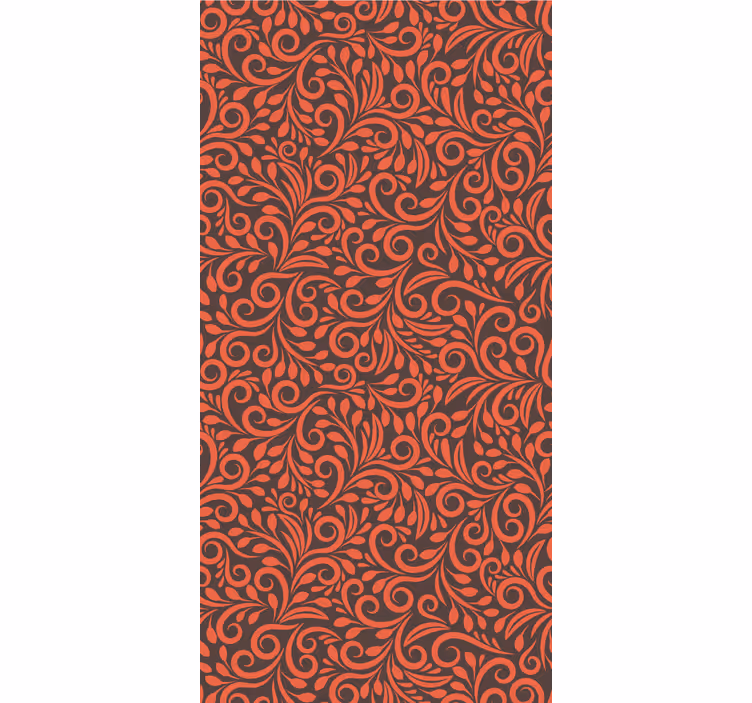 Ornate Swirls floral ornament wallpaper - TenStickers