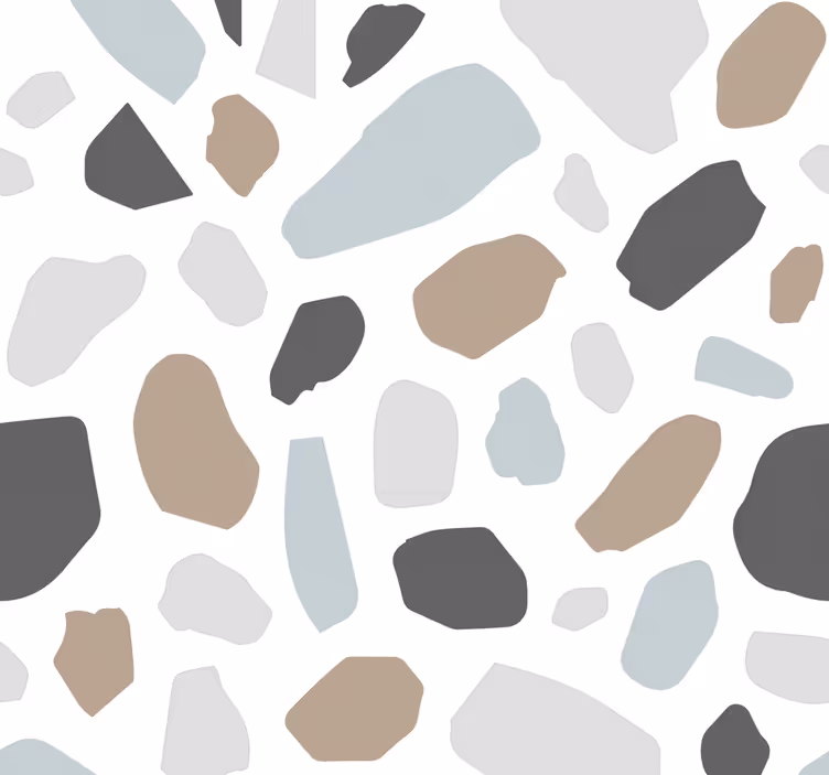 Gray terrazo stone wallpaper - TenStickers
