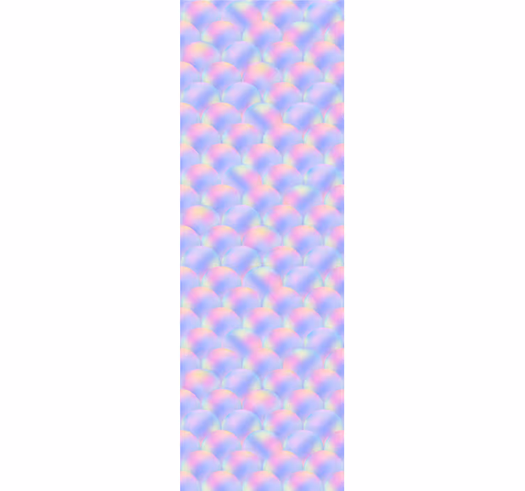 Iridescent Scales polka dots wallpaper - TenStickers