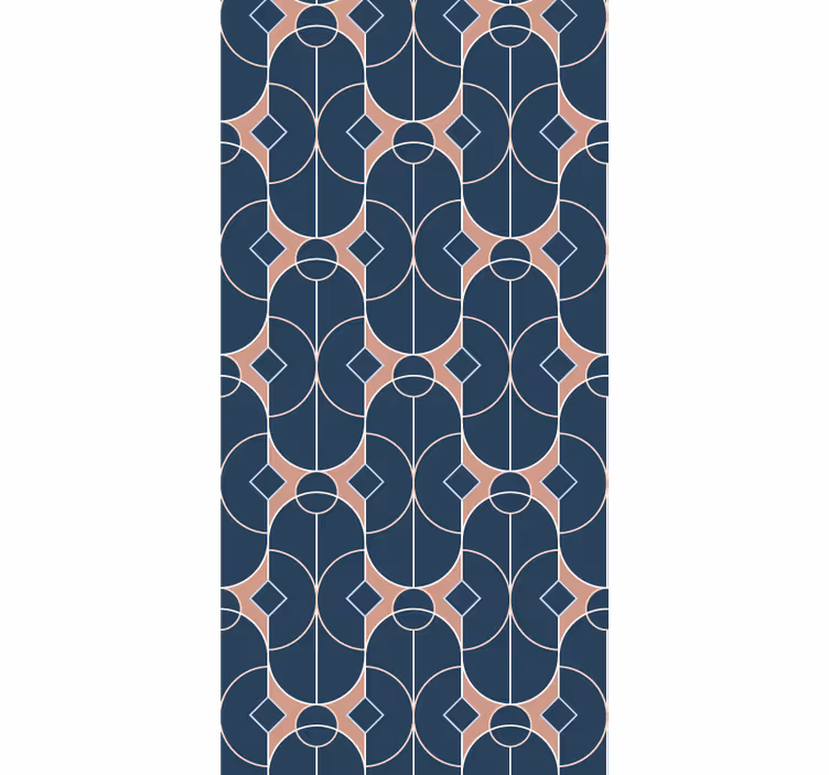 Geometric wallpaper geometric chain design - TenStickers