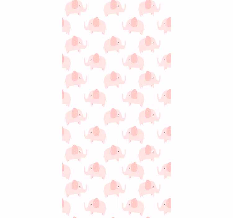 Elephant Parade Pattern elephants wallpaper - TenStickers