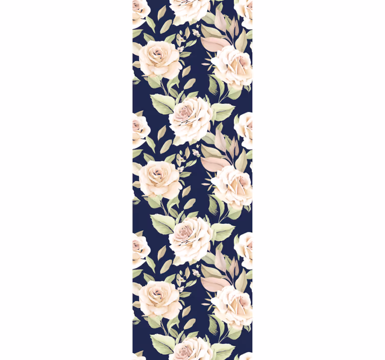Graceful Botanical Arrangement floral ornament wallpaper - TenStickers
