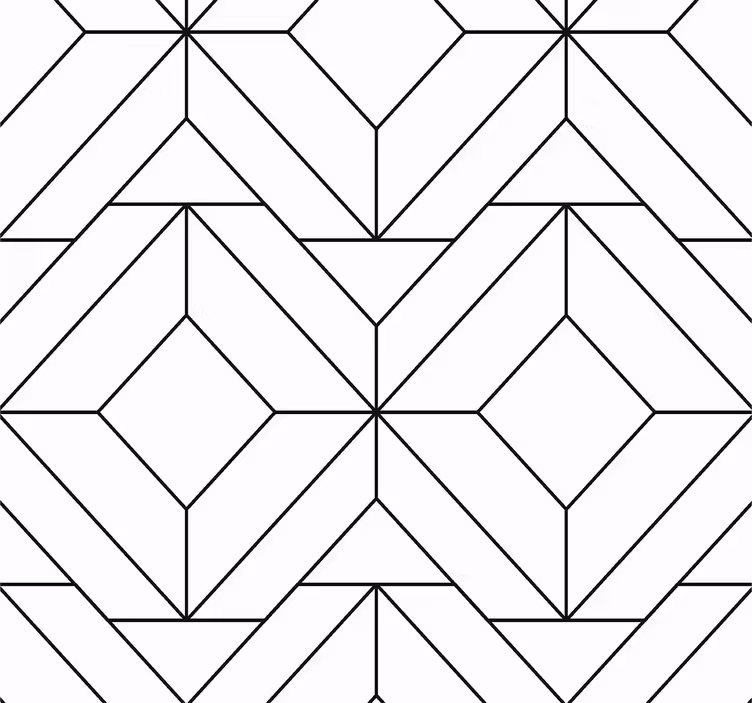 Nordic geometrical patterns Abstract Wallpaper - TenStickers