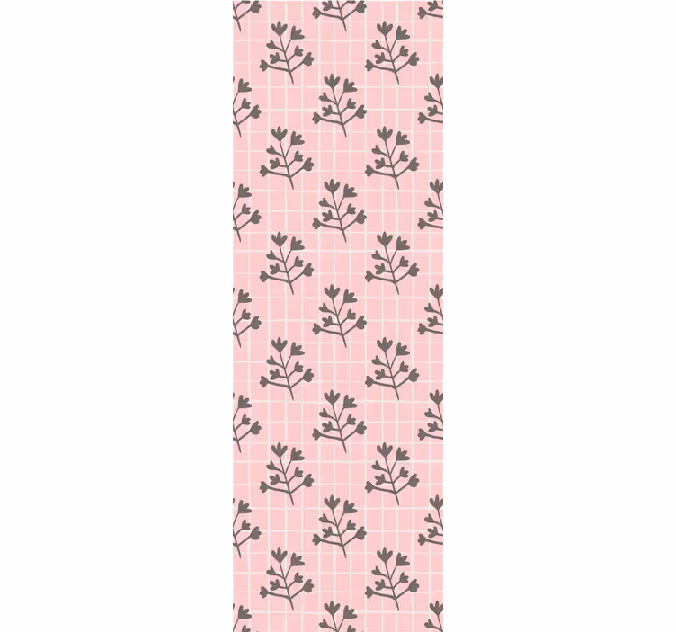 Pink and grey trees  wallpaper - TenStickers