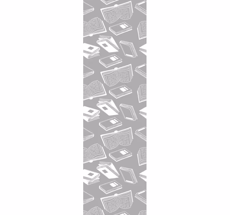 Literary Motif gray wallpaper - TenStickers