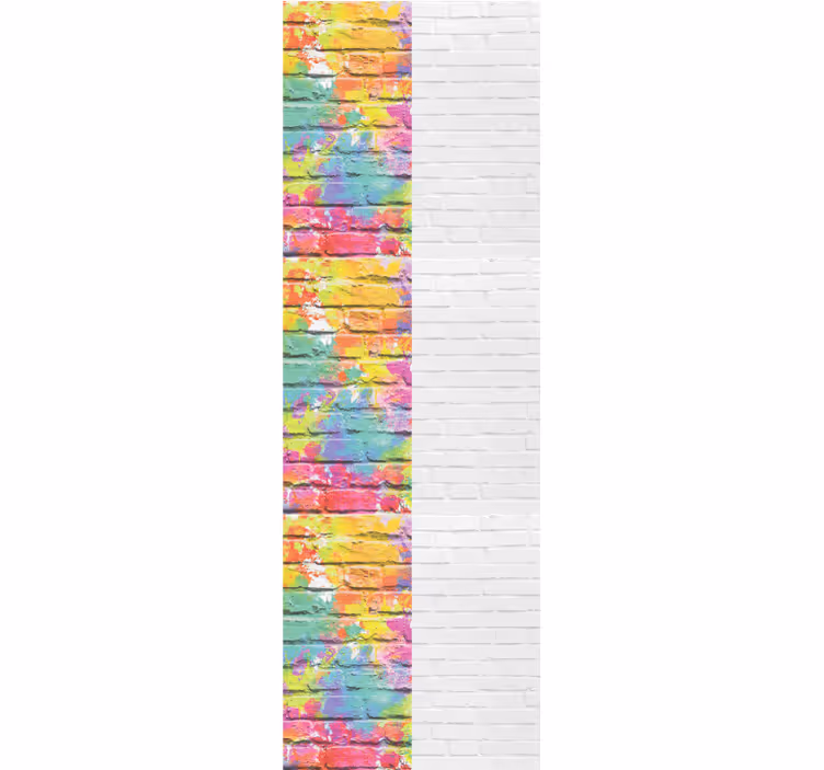 Brick wallpaper with vibrant brick patterns - TenStickers