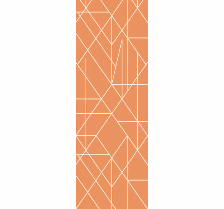Geometric wallpaper in linear design - TenStickers