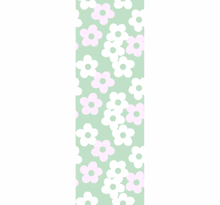 Floral Pattern Accent flower wallpaper - TenStickers