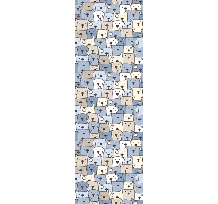 Cartoon Canines dogs wallpaper - TenStickers