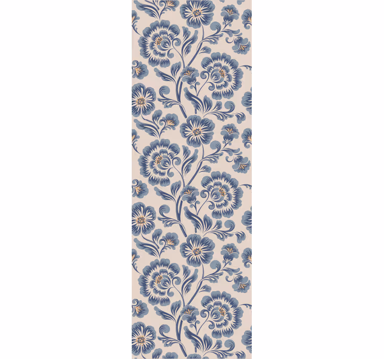 Botanical Damask Sophistication floral ornament wallpaper - TenStickers