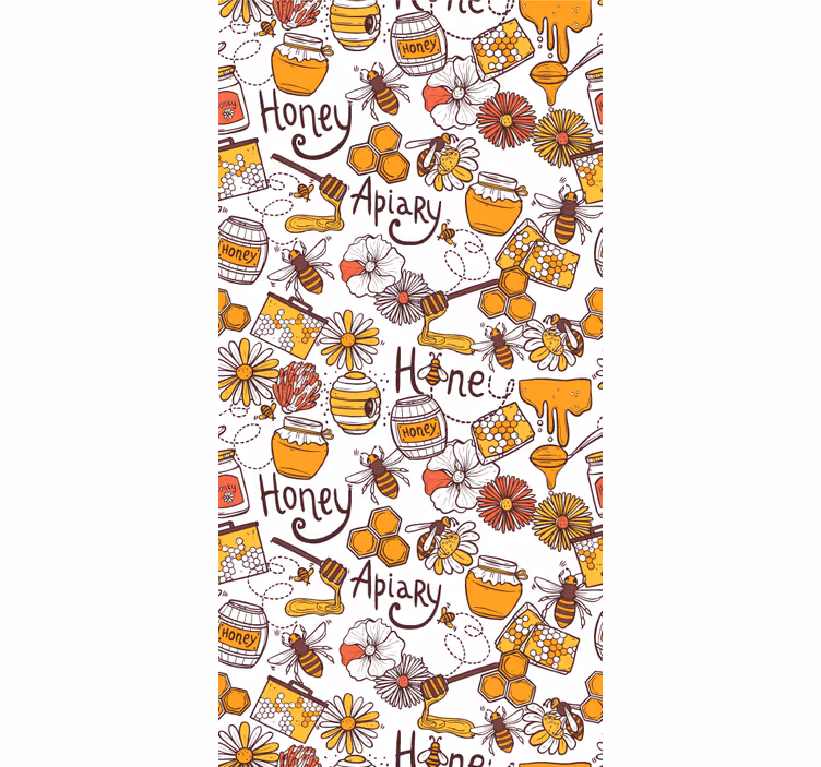 Teenager wallpaper beehive joy - TenStickers