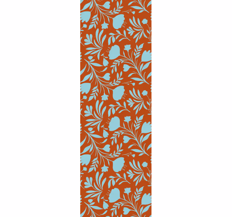Botanical Retro Sophistication floral ornament wallpaper - TenStickers