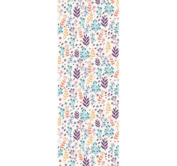 Leaf wallpaper with autumn leaf patterns - TenStickers