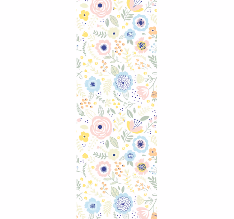 Floral Garden Pattern flower wallpaper - TenStickers