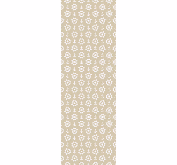 Vintage nautical elements pattern wallpaper - TenStickers