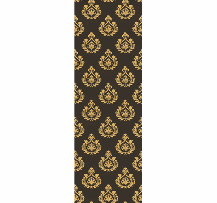 Traditional golden polish Flower Wallpaper - TenStickers