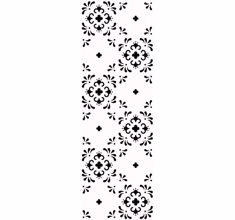 Flower Accent floral ornament wallpaper - TenStickers