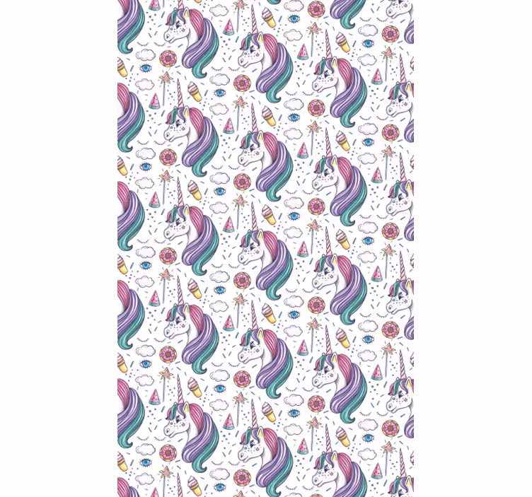 Unicorn Dreamscape art wallpaper - TenStickers