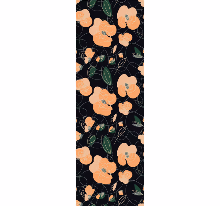 Botanical Blossom Pattern flower wallpaper - TenStickers