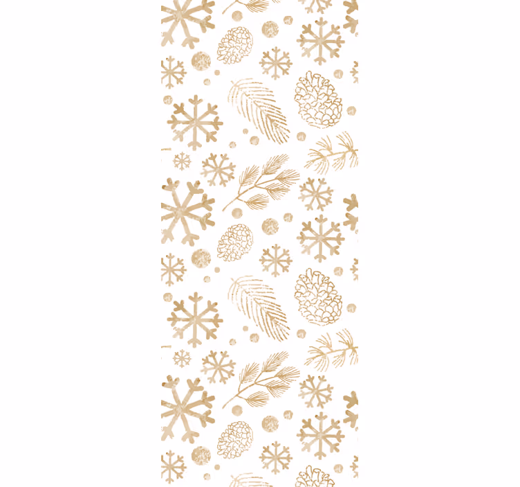 Pinecone Patterns art wallpaper - TenStickers
