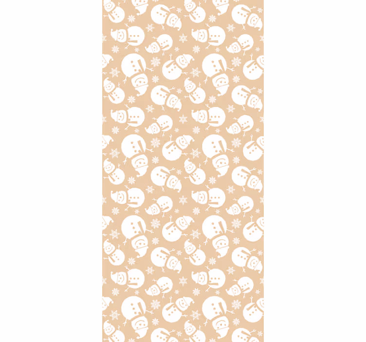Snowy Pattern nature wallpaper - TenStickers