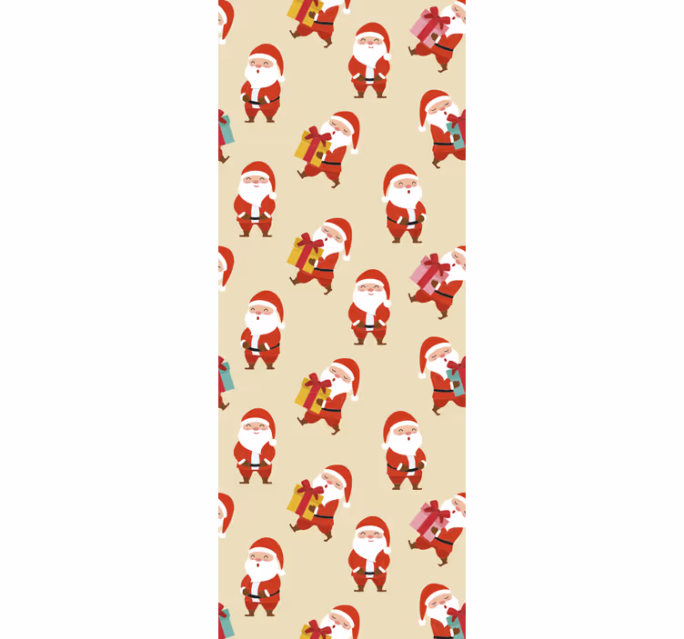 Festive Characters christmas wallpaper - TenStickers