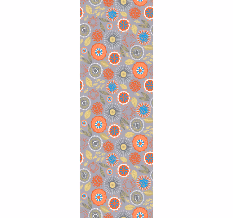 Floral Burst flower wallpaper - TenStickers