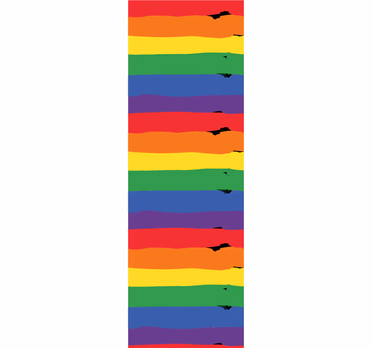 Rainbow Striped Backdrop striped wallpaper - TenStickers